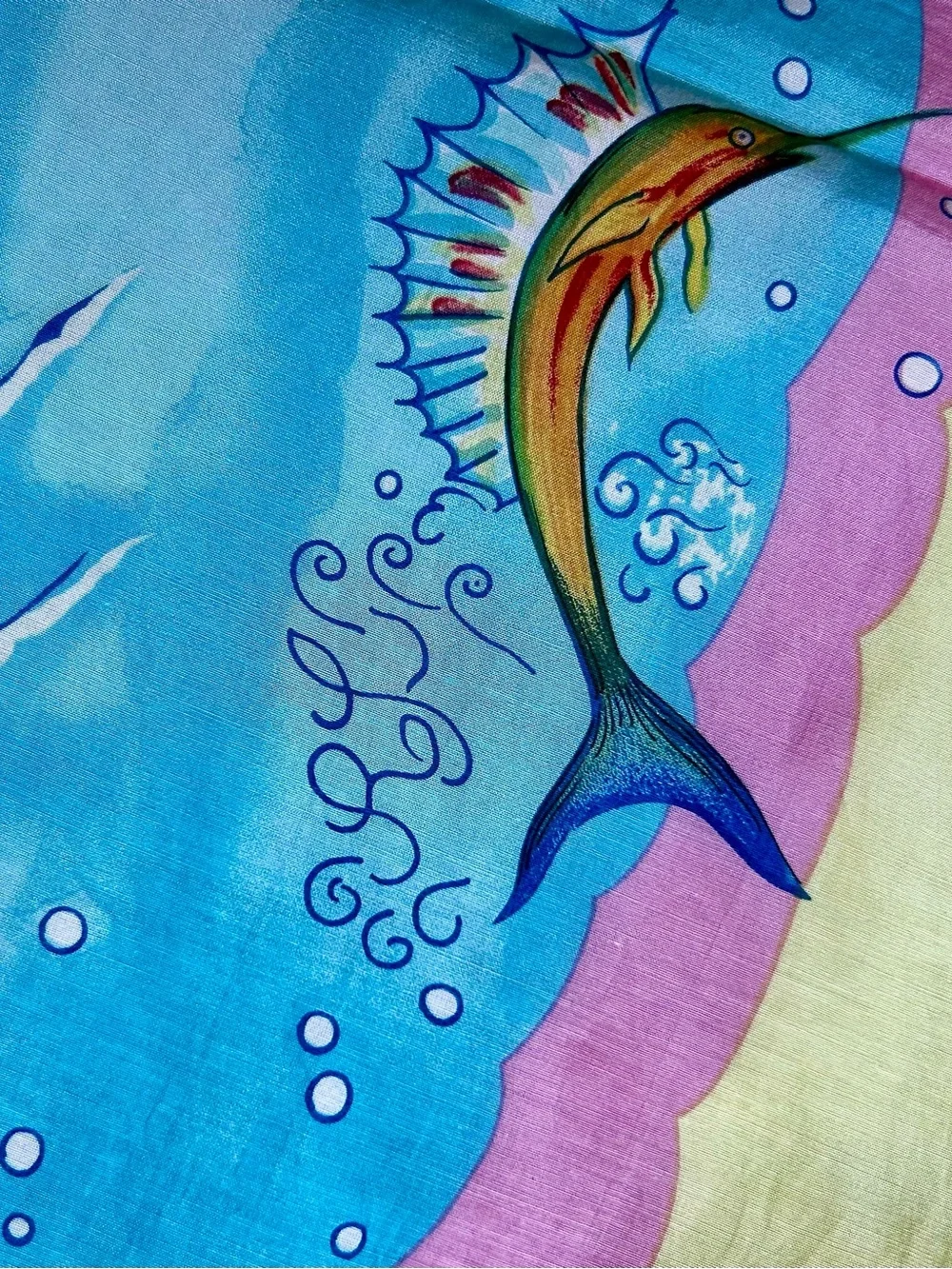 (Truly!) Rare Vintage Ralph Lauren “Islands” scarf.  1980’s.